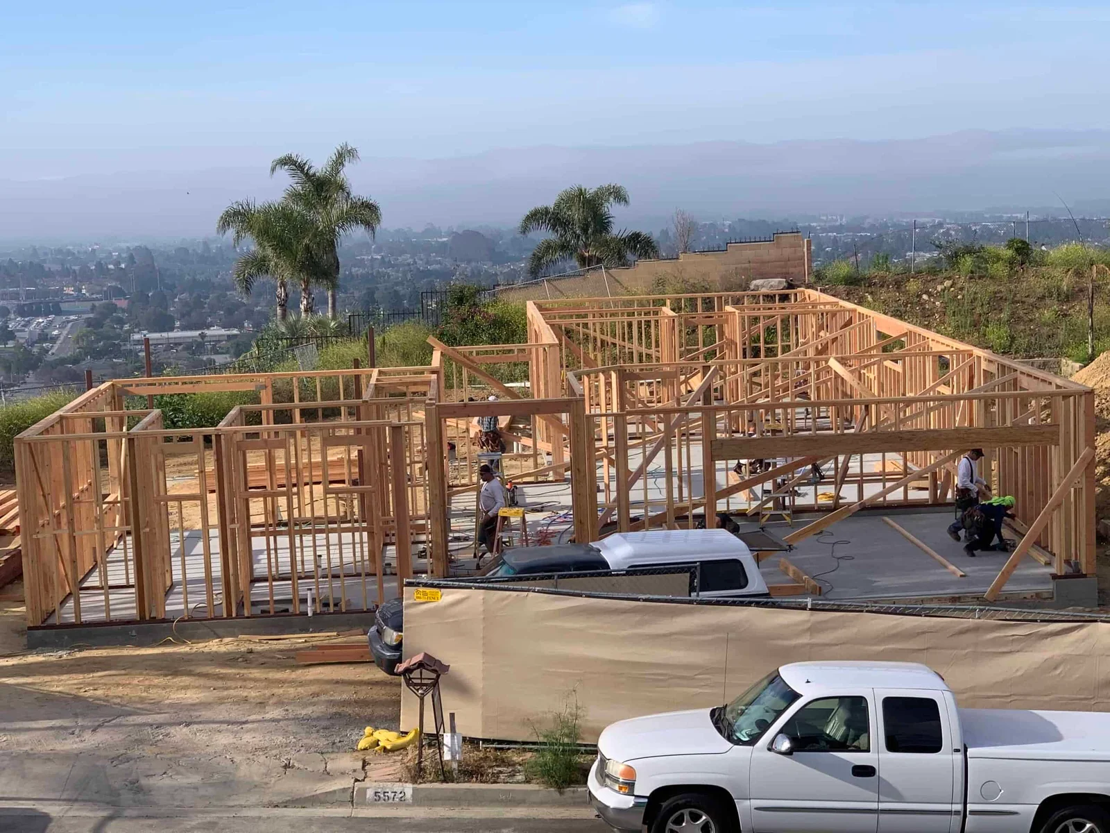 Todd Huff Construction framing project in Ventura County